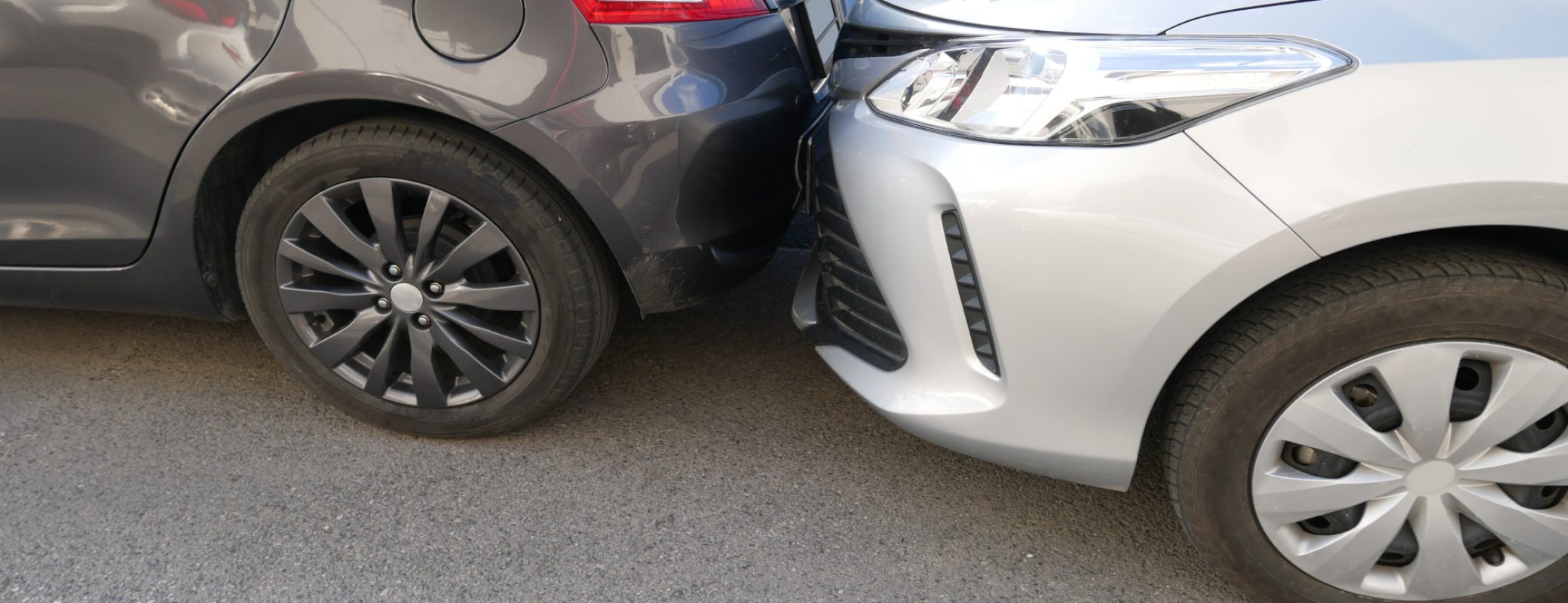 car crash accident on the road, car accident for insurance claim.